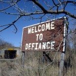 Defiance Town Sign