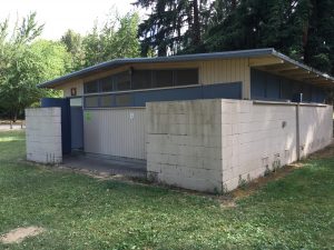 One of the original restrooms at Lake Sammamish State Park
