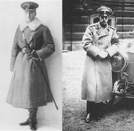 18. Chapter 5 Photo 11- 1916 INVESTIGATION - Samuel Hoare +Dmitri in winter coats