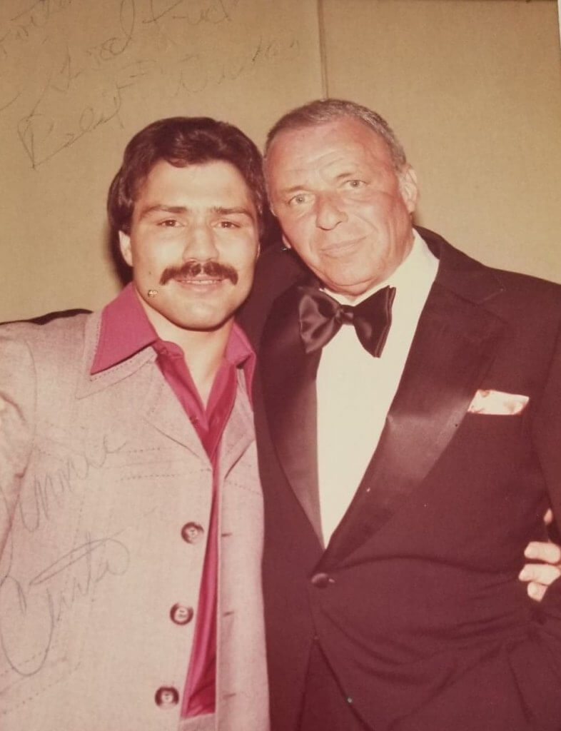 Vinnie Curto and Frank Sinatra before Montreal