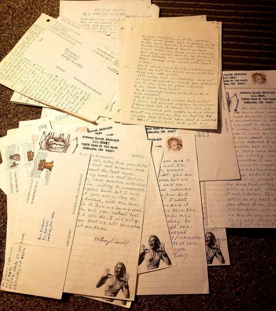 Anthony Sowell’s letters with his personal stationary from death row