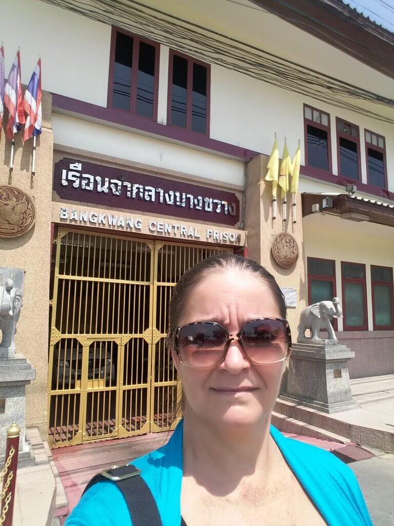 Suzanne Outside Bangkwang Central Prison - AKA the Bangkok Hilton
